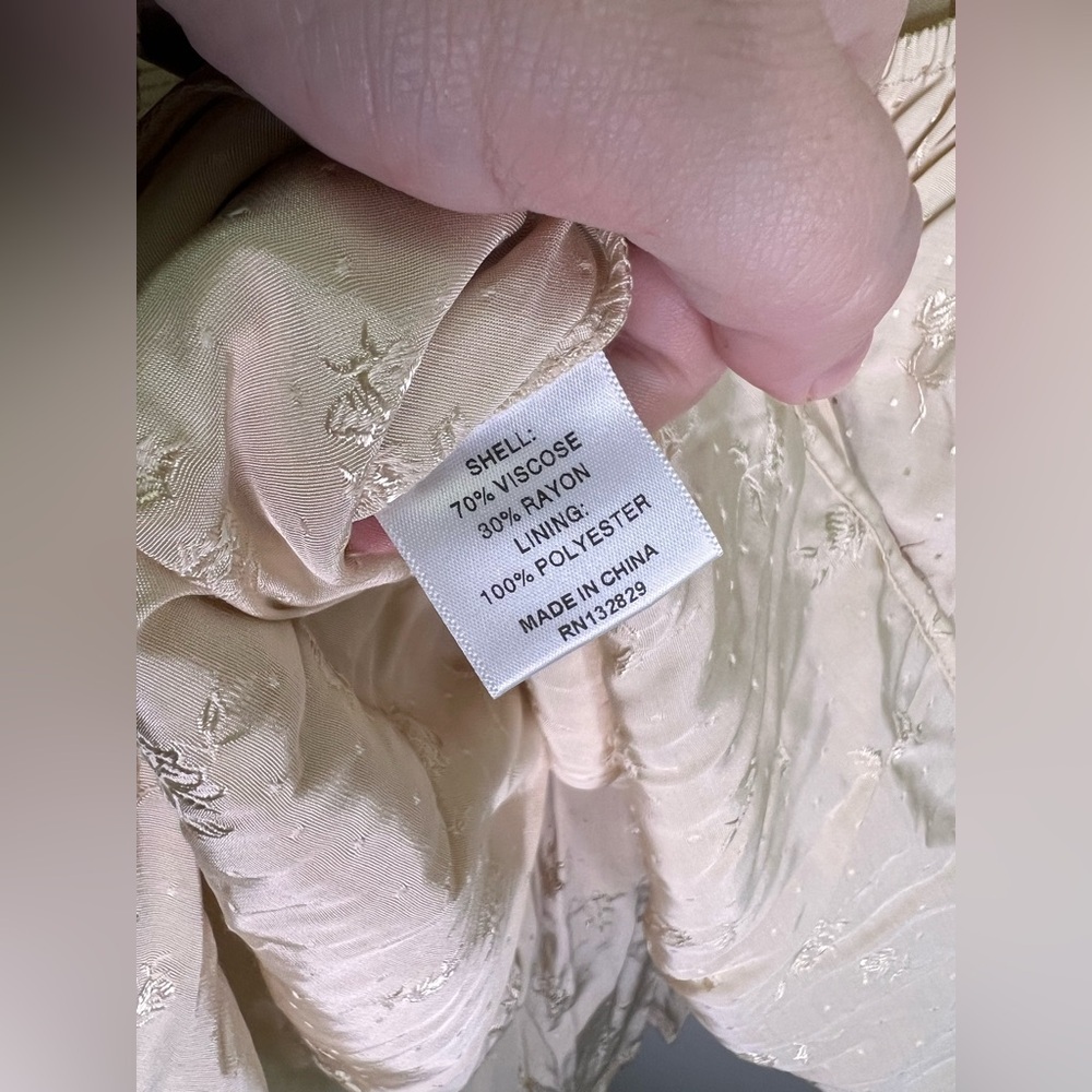 REVOLVE Tularosa Cream Ruffle Mini Dress Open Back Bridal Engagement Boho S NWT - Picture 11 of 12